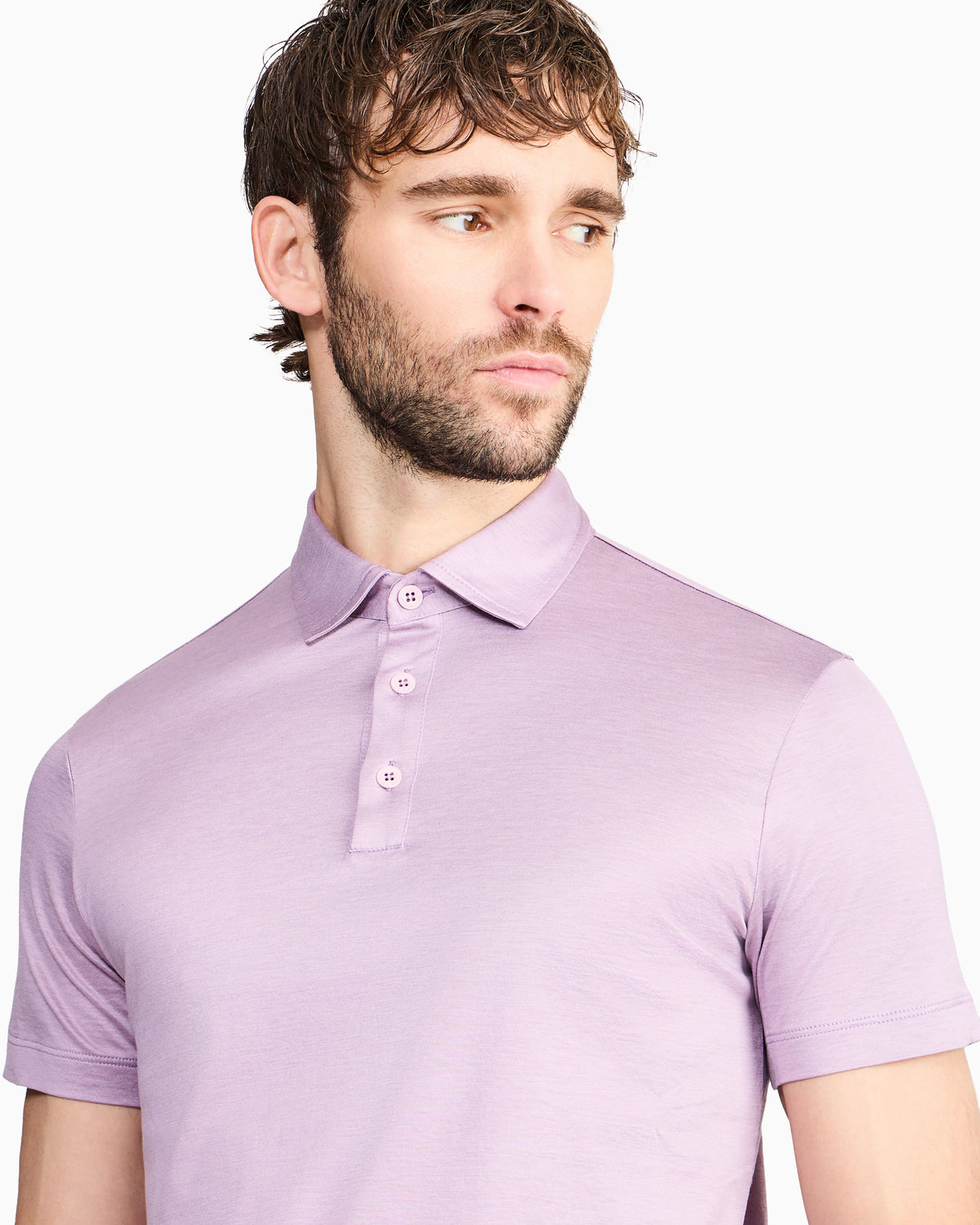 Silk and cotton-mélange jersey polo shirt