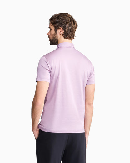 Silk and cotton-mélange jersey polo shirt
