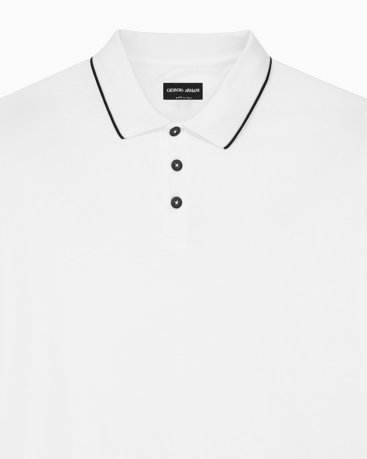 Cotton piqué polo with contrasting trim