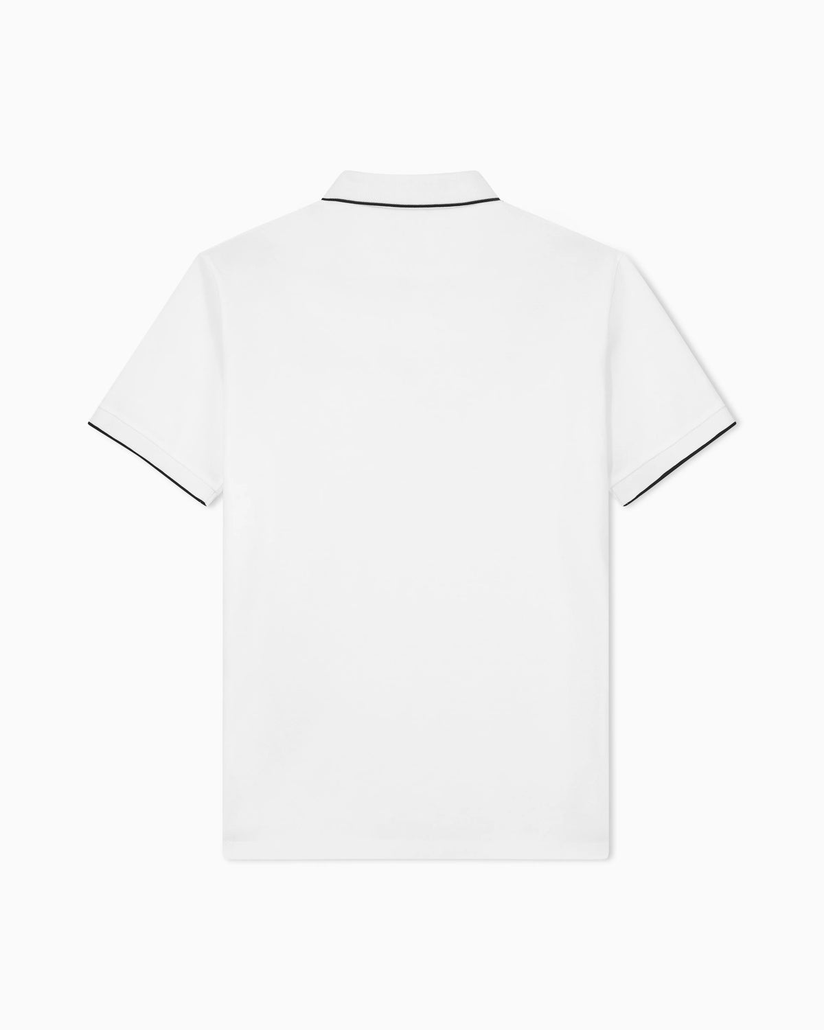 Cotton piqué polo with contrasting trim