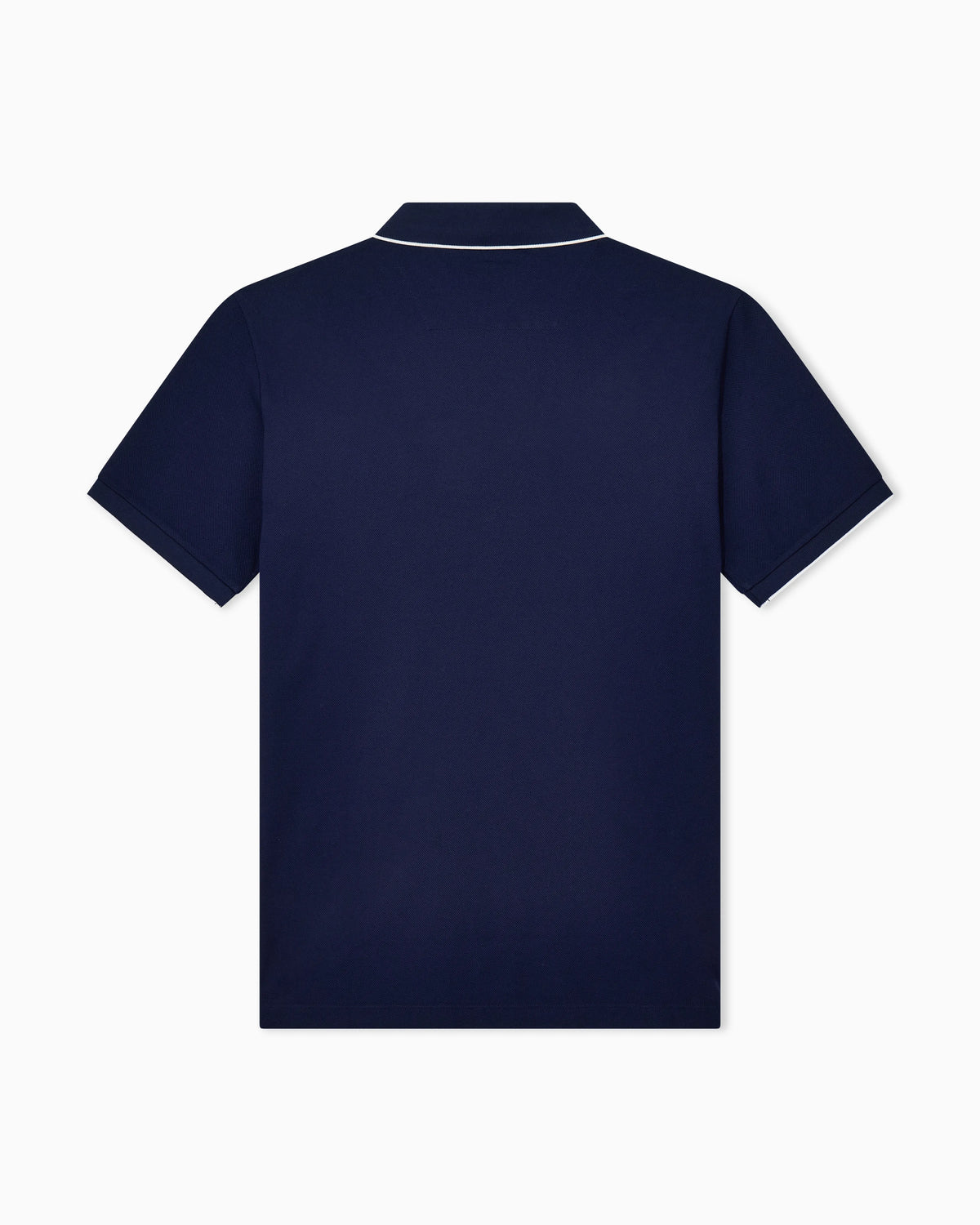 Cotton piqué polo with contrasting trim