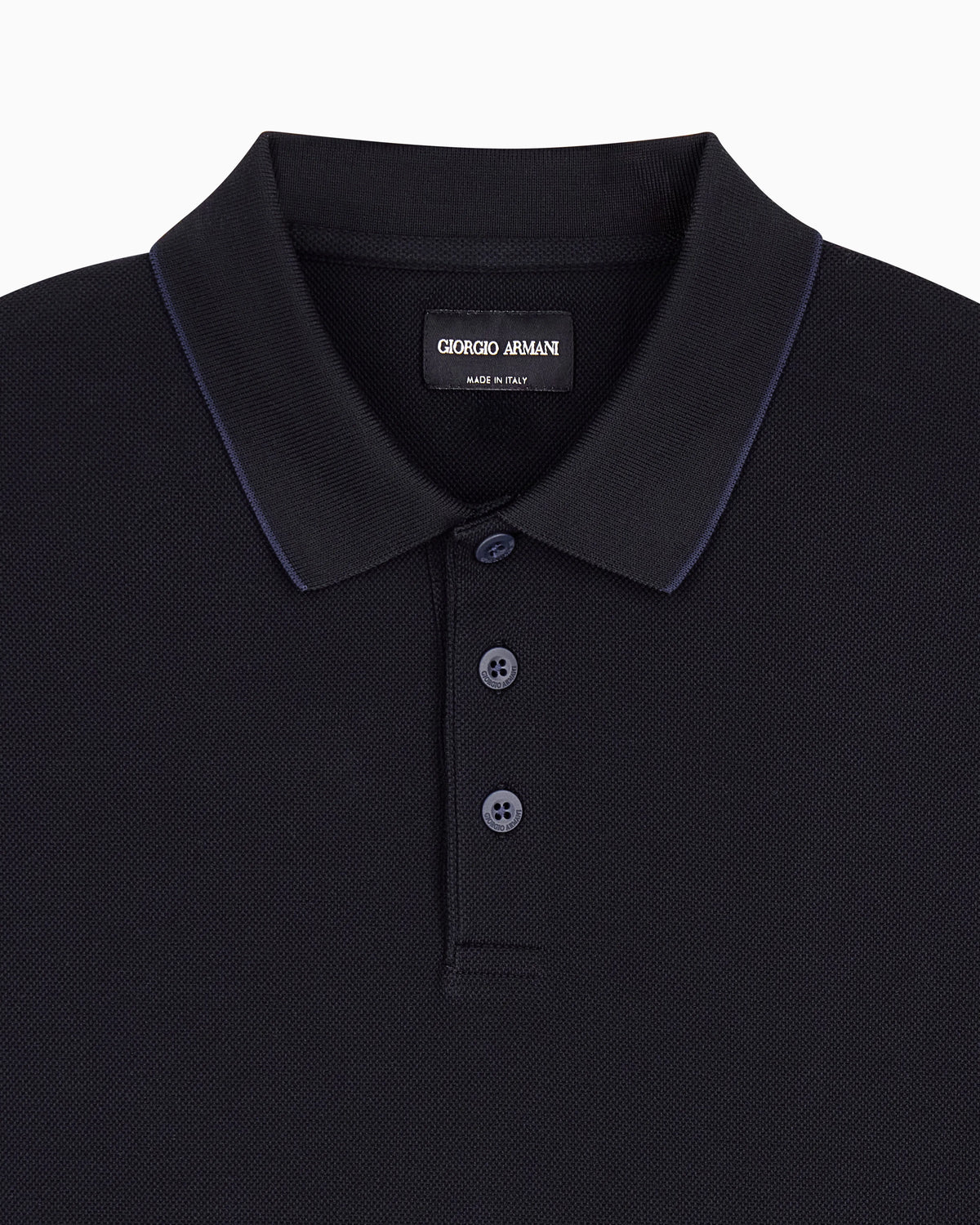 Cotton piqué polo with contrasting trim
