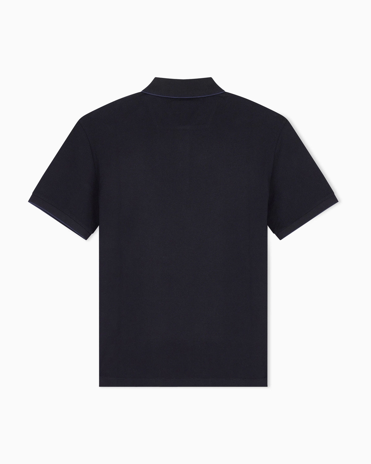 Cotton piqué polo with contrasting trim