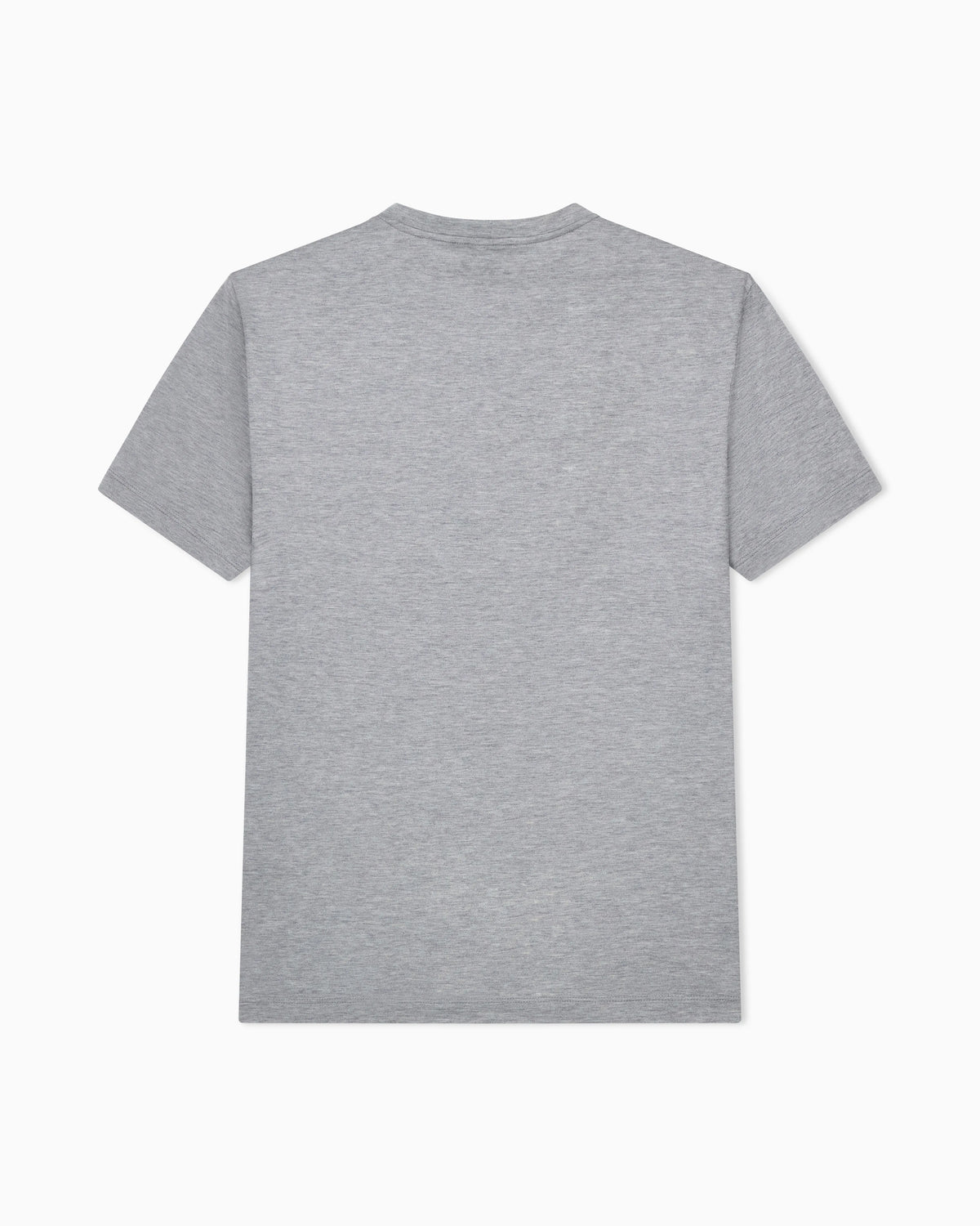 Plain-knit jersey T-shirt in a silk-and-cotton blend