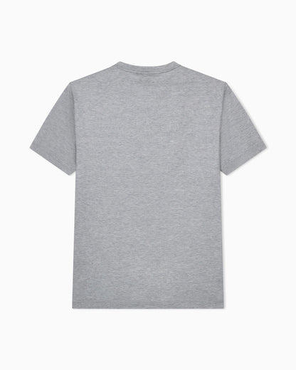 Plain-knit jersey T-shirt in a silk-and-cotton blend
