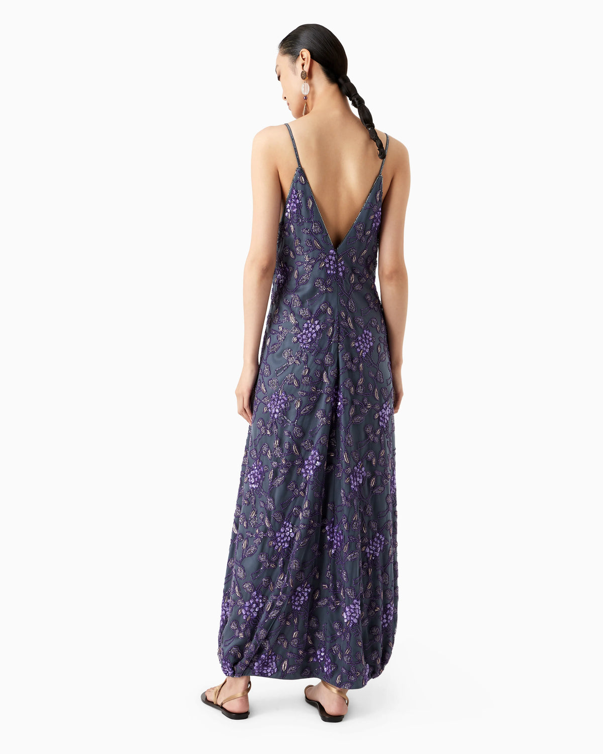 Embroidered long dress