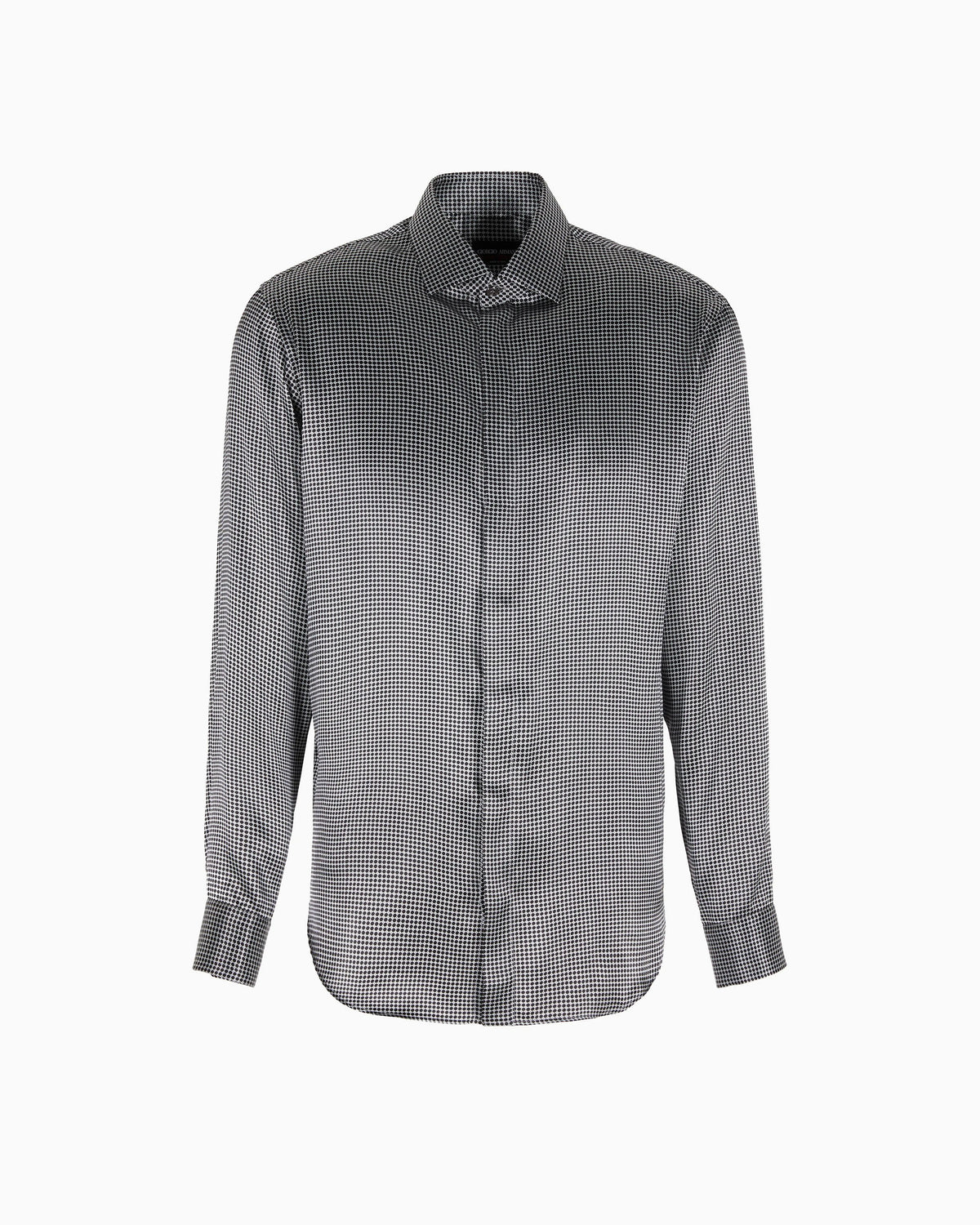 Regular-fit printed silk shirt