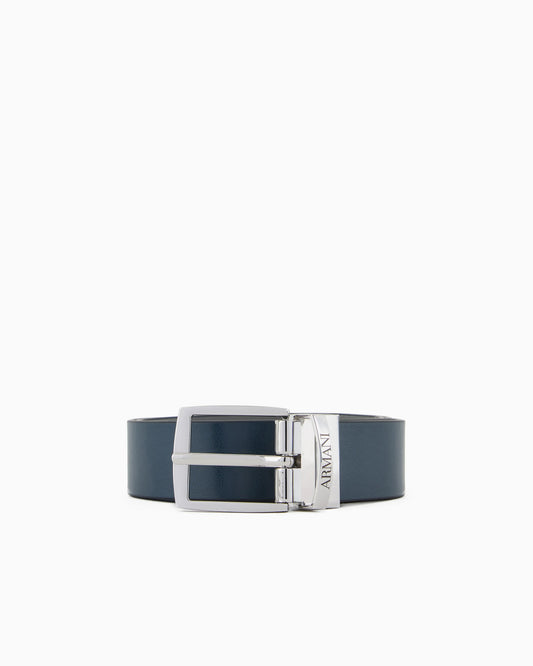 Reversible belt with buckle