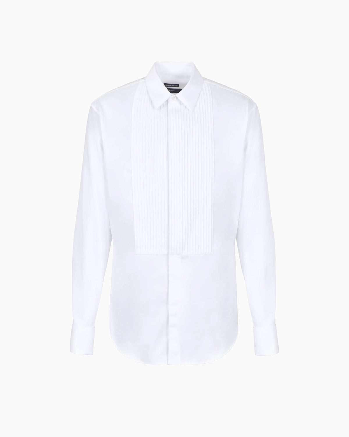 Pleated cotton shirt