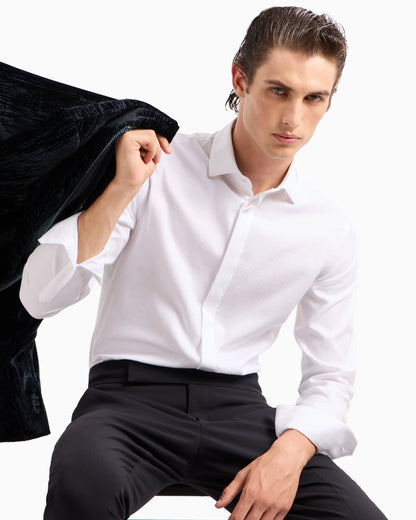 Soho line single-breasted tuxedo jacket in rhinestoned velvet
