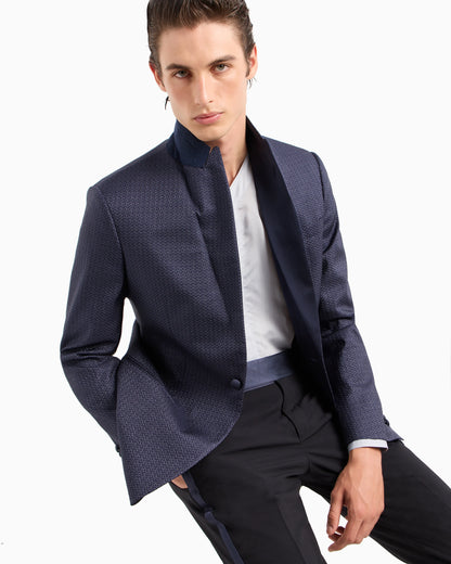 Wool crêpe tuxedo trousers
