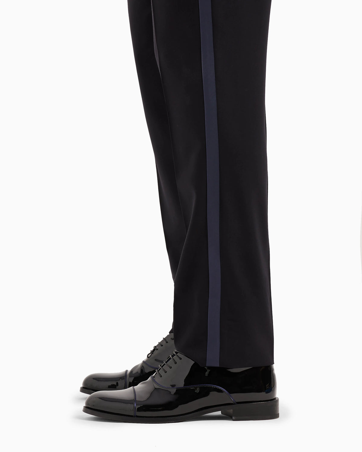 Wool crêpe tuxedo trousers