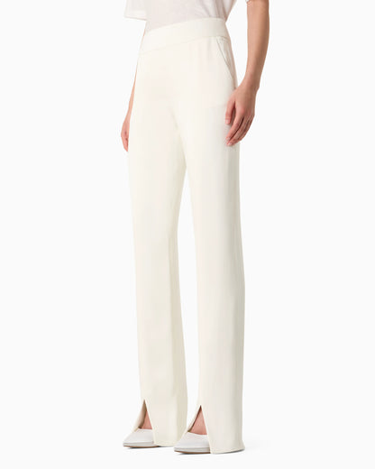 Double silk-satin trousers