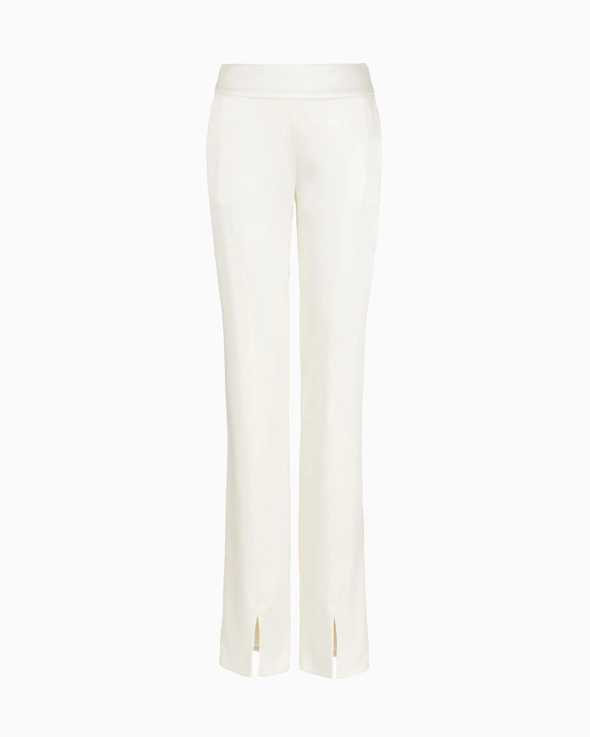 Double silk-satin trousers