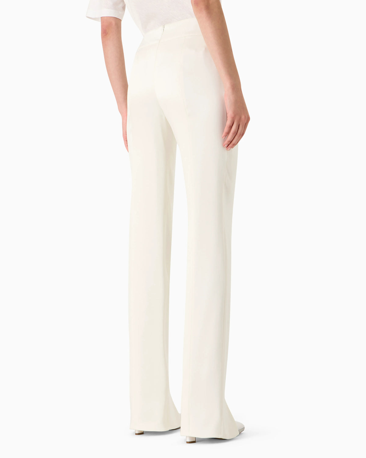 Double silk-satin trousers