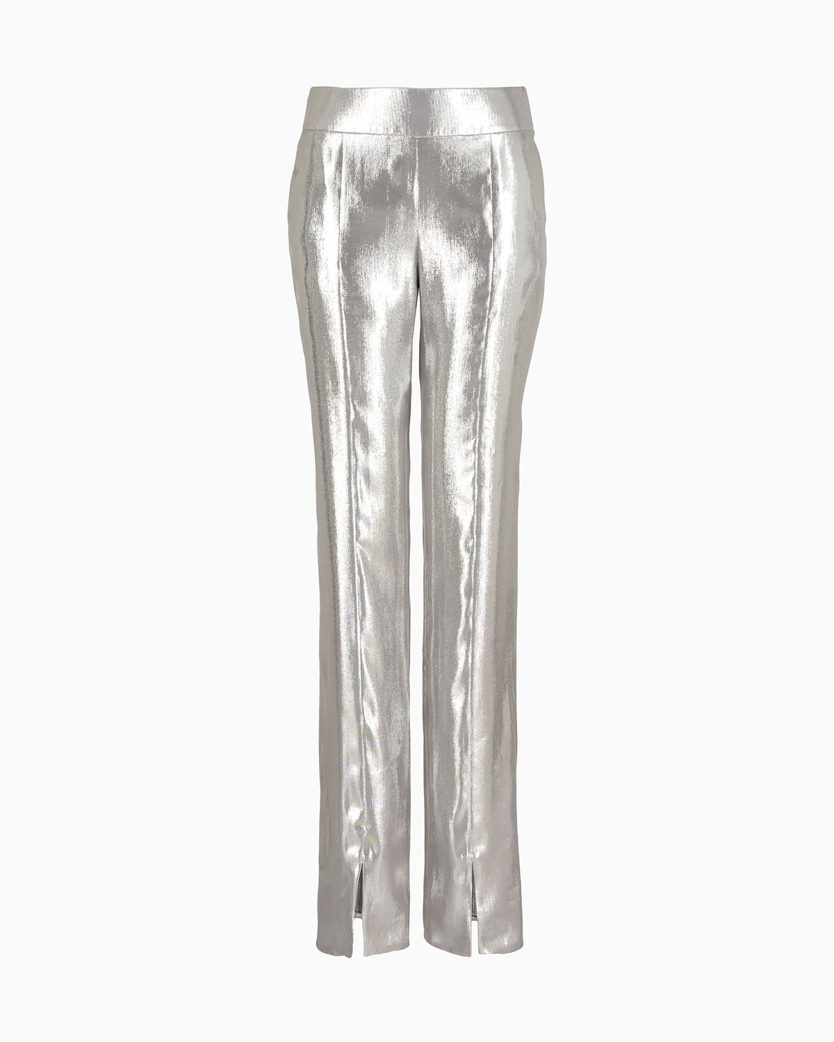 Silk and Lurex-blend trousers