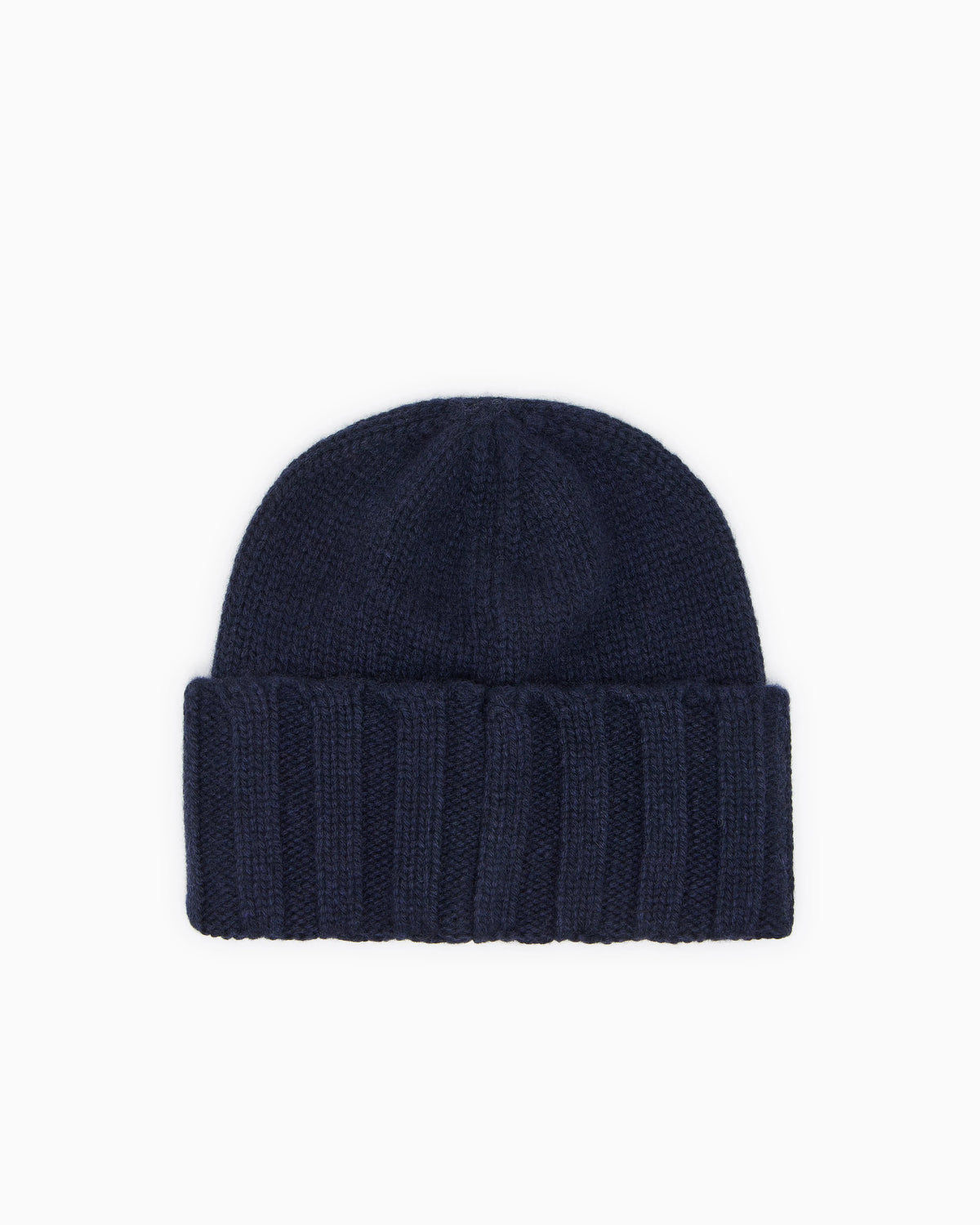 Cashmere beanie with ribbed texture and cuff Essential