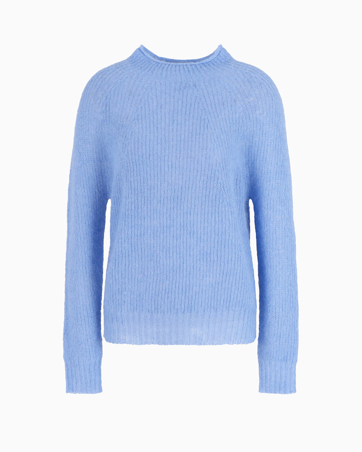Fisherman’s-rib mohair-wool blend jumper