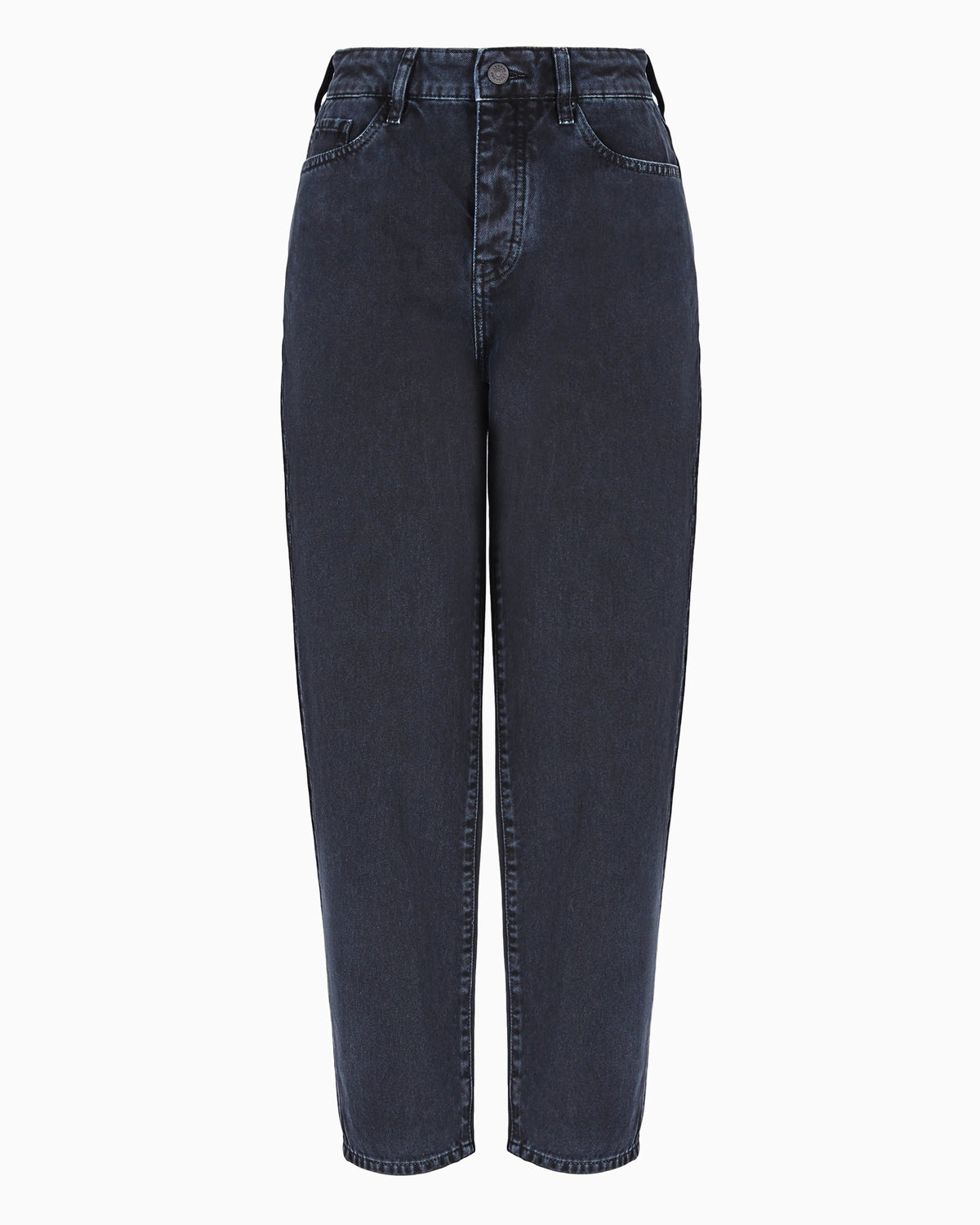 J51 carrot fit jeans in stiff denim with embroidered monogram