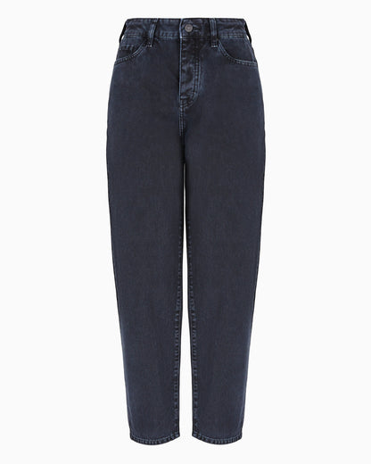J51 carrot fit jeans in stiff denim with embroidered monogram