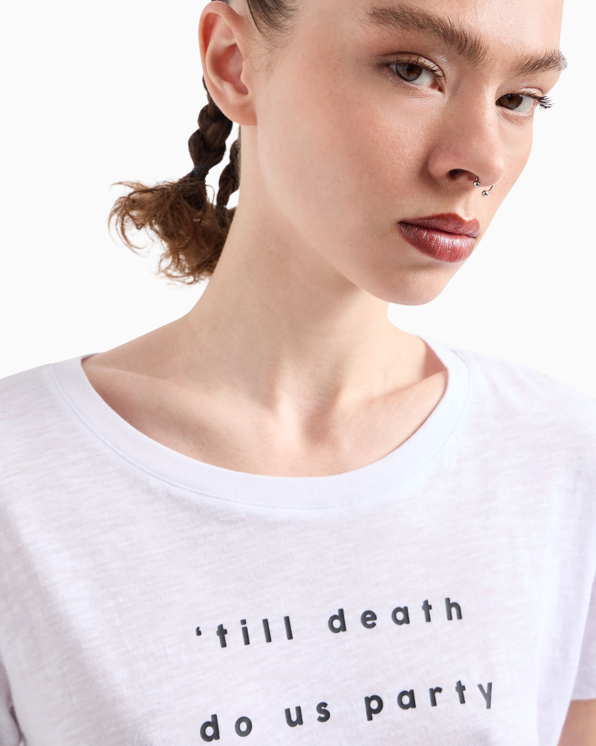 Party boyfriend fit T-shirt in ASV organic jersey