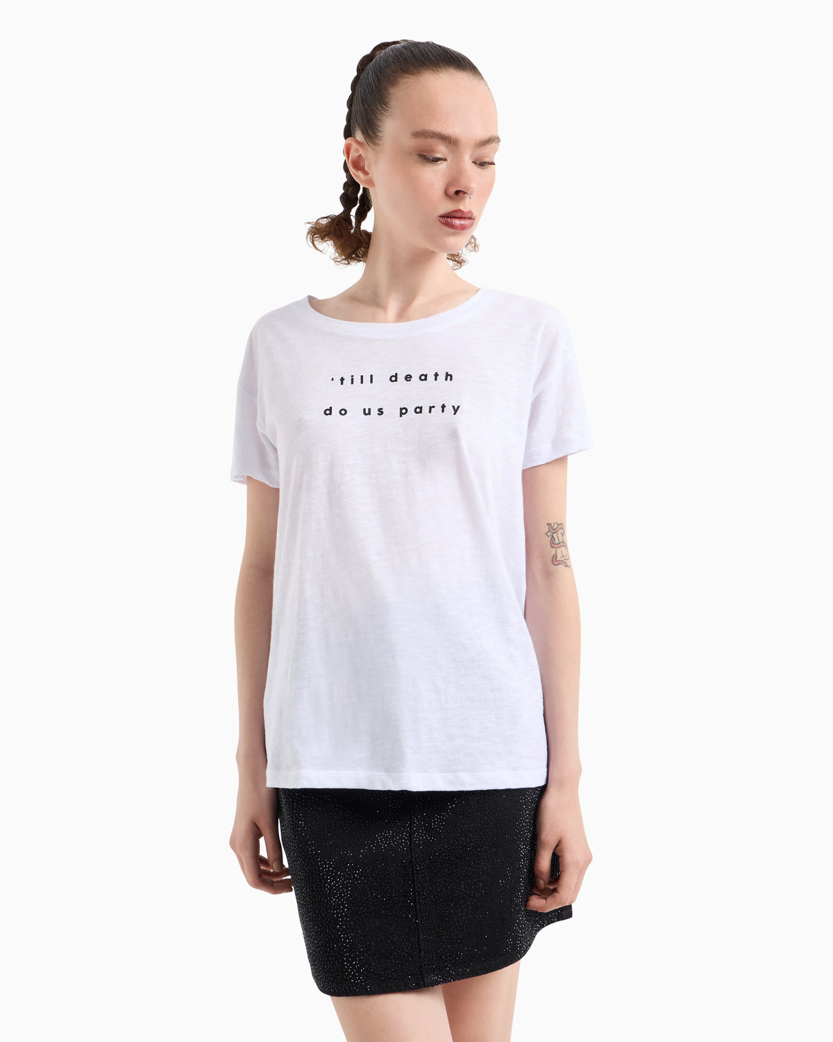 Party boyfriend fit T-shirt in ASV organic jersey