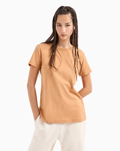 Regular fit T-shirt with mini signature print in ASV cotton