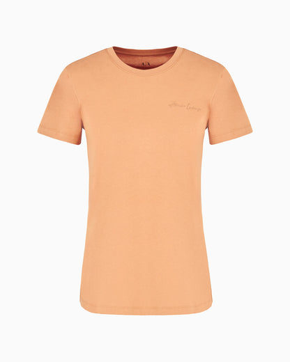 Regular fit T-shirt with mini signature print in ASV cotton