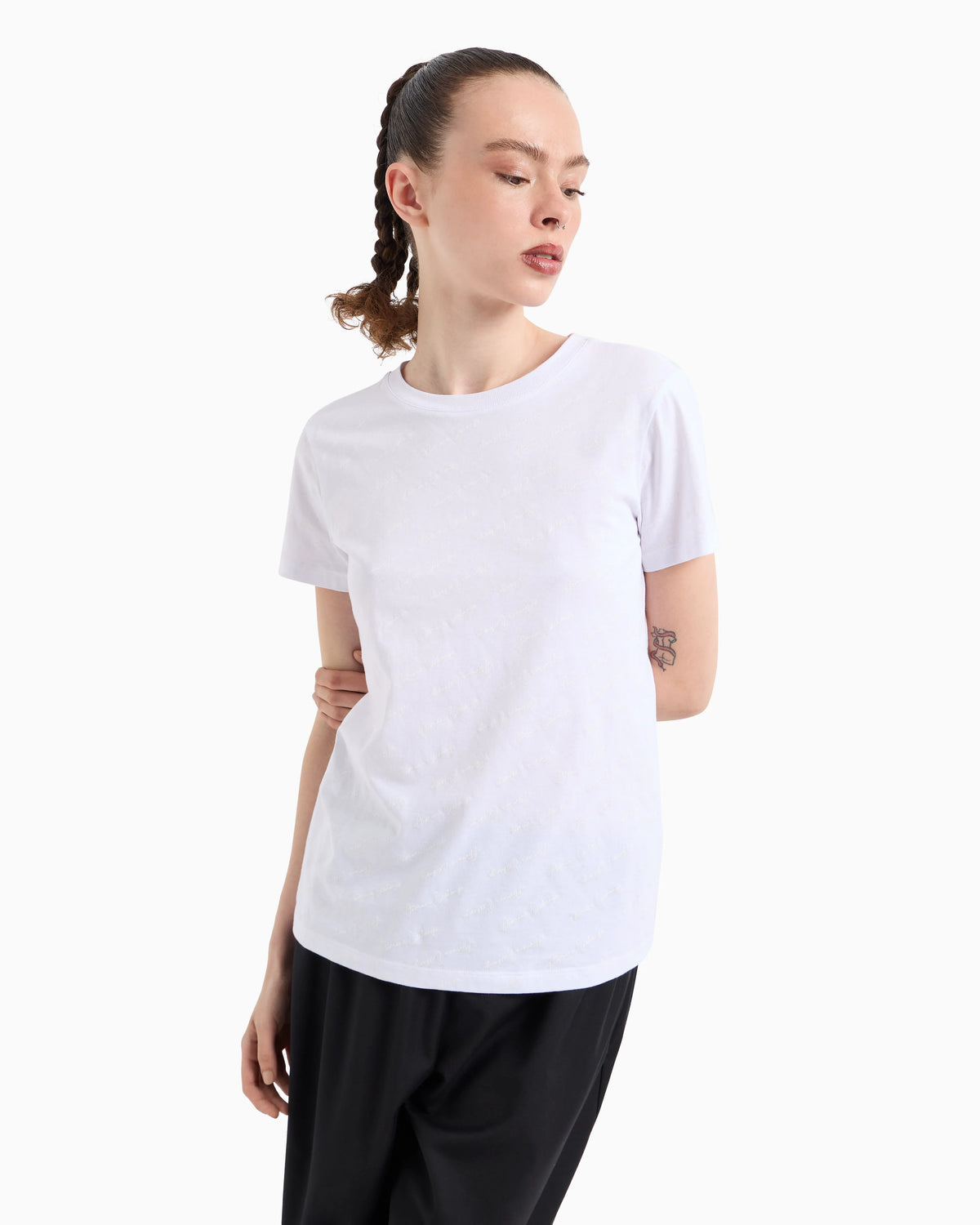 Regular fit jersey T-shirt with allover ASV logo