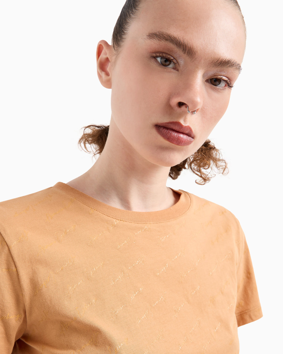 Regular fit jersey T-shirt with allover ASV logo