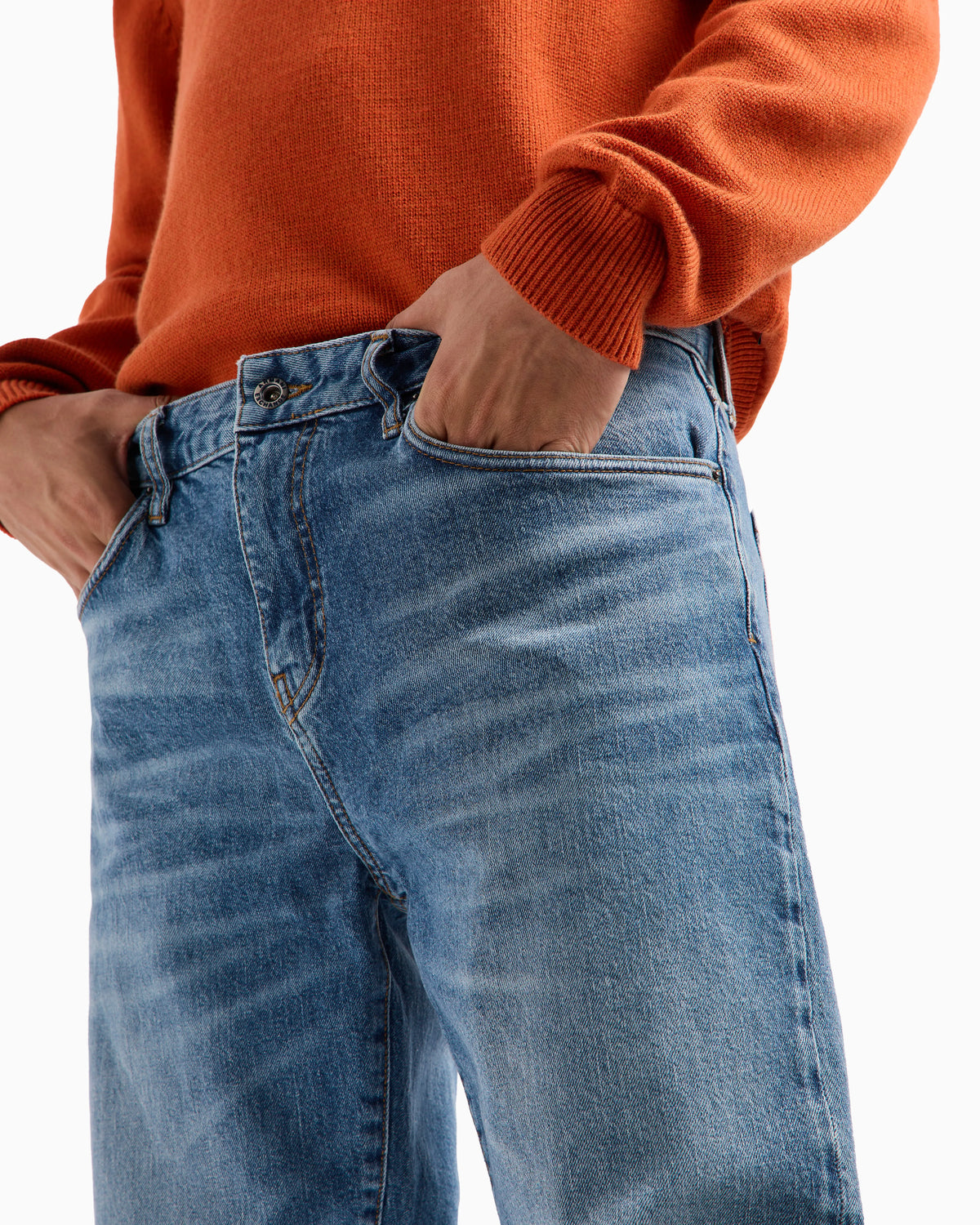 J13 slim fit jeans in indigo denim
