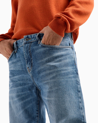 J13 slim fit jeans in indigo denim