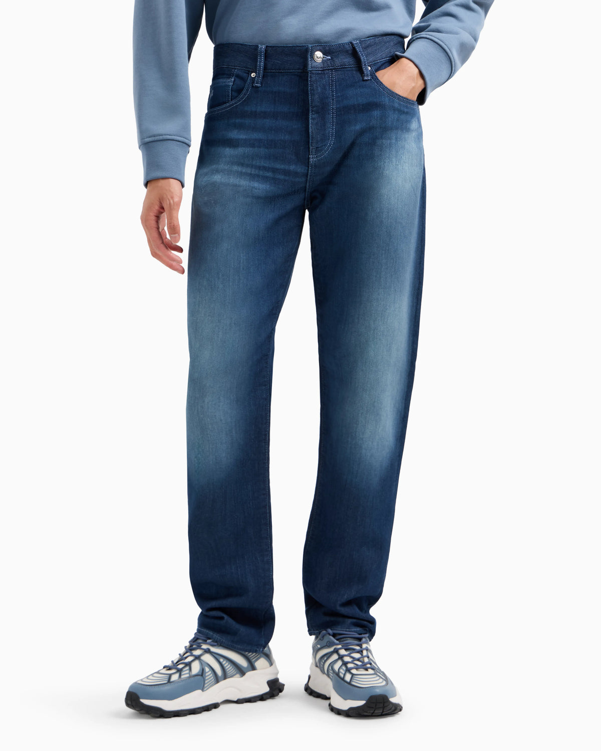 J13 slim fit jeans in indigo denim