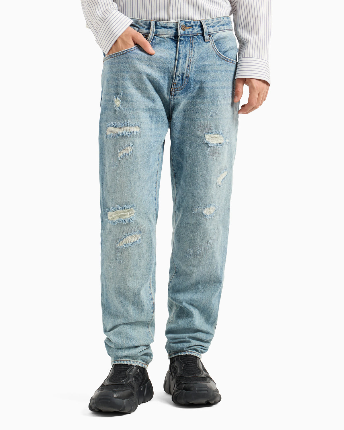 J13 slim fit jeans in indigo denim