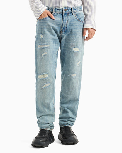 J13 slim fit jeans in indigo denim