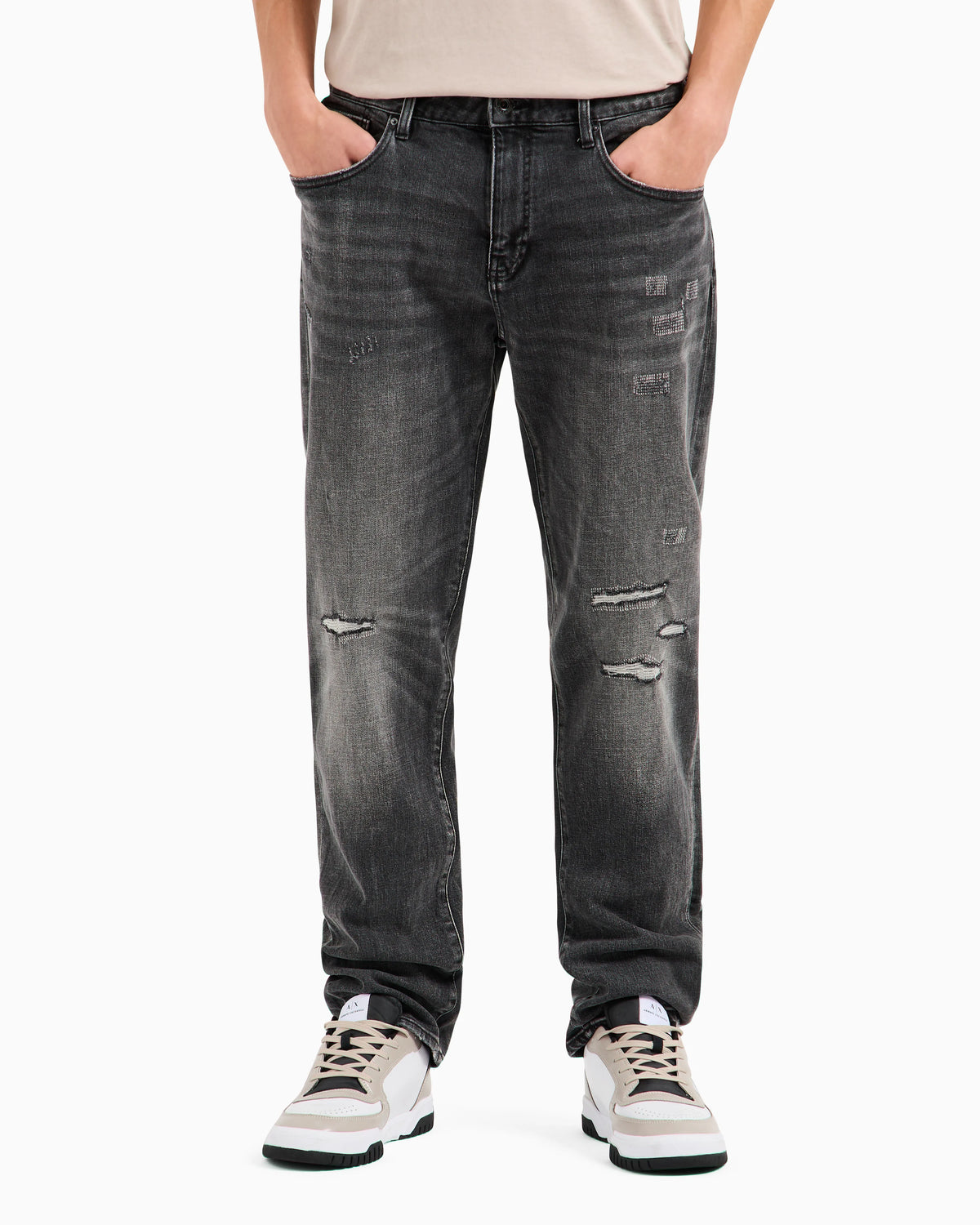 J13 slim fit jeans in indigo denim