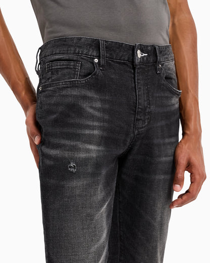 J14 skinny fit jeans in washed denim