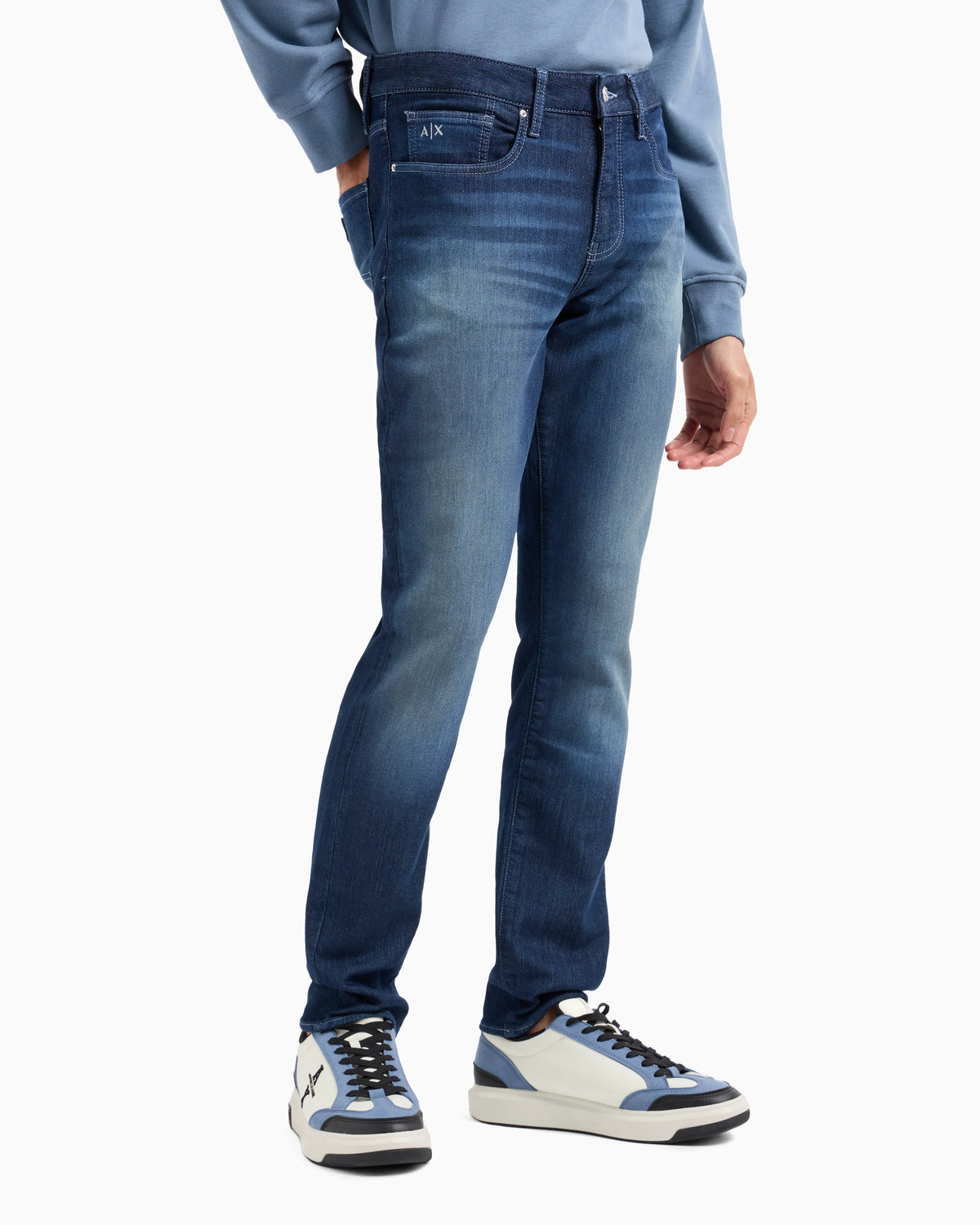J14 skinny fit jeans in dark indigo denim