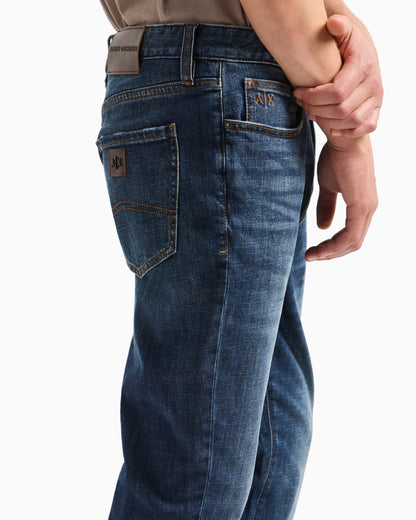 J14 skinny fit jeans in dark indigo denim