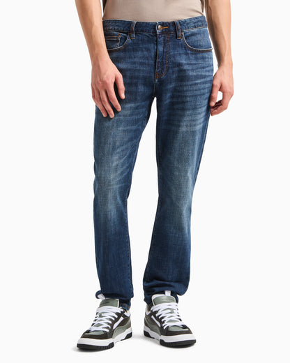 J14 skinny fit jeans in dark indigo denim