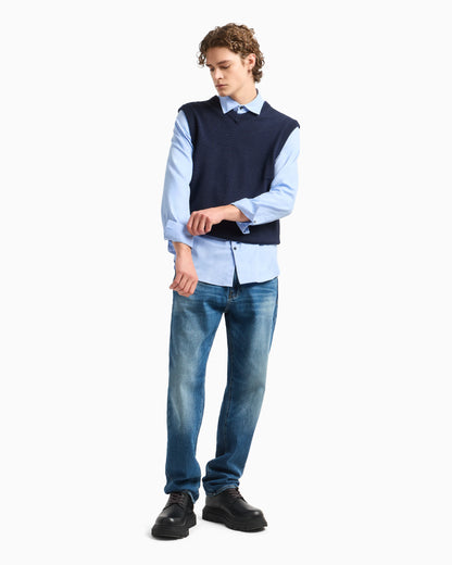 J16 Straight Fit Indigo Cotton Denim Jeans