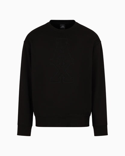 French Terry Embossed Logo Sweatshirt