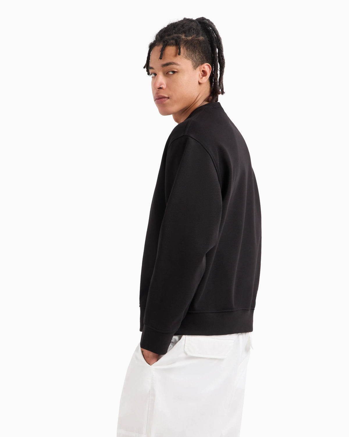 French Terry Embossed Logo Sweatshirt
