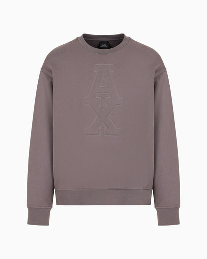 French Terry Embossed Logo Sweatshirt
