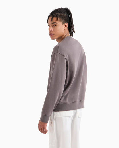 French Terry Embossed Logo Sweatshirt