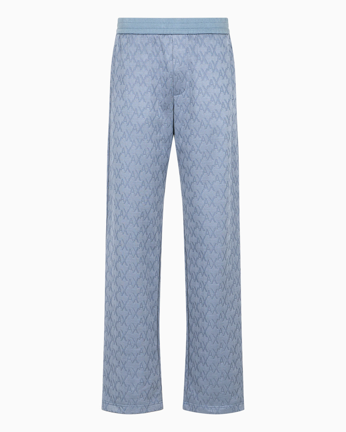 Cotton Blend Satin Pleated Trousers