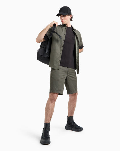 Trousers in flowing fabric