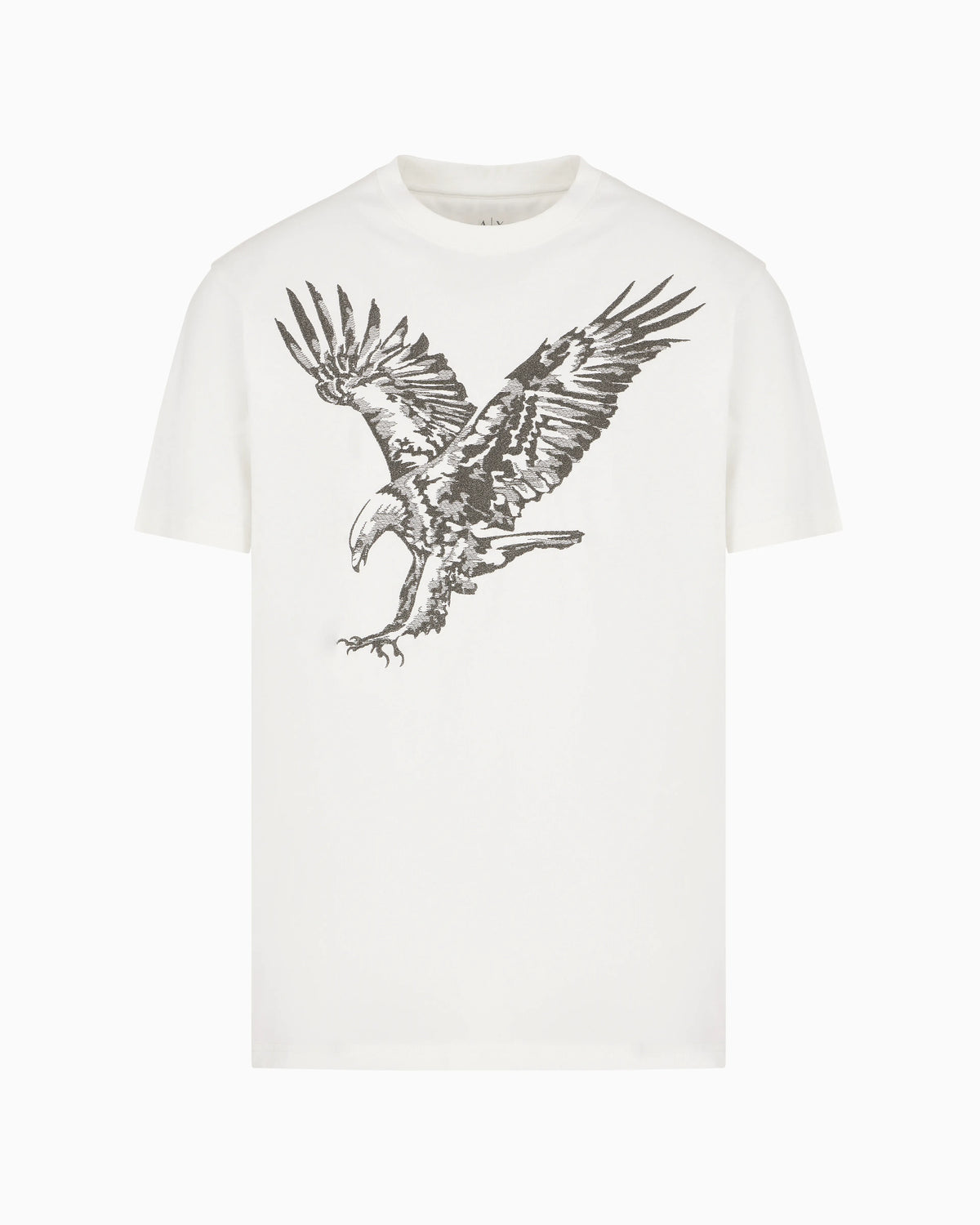 Regular fit T-shirt with eagle embroidery in ASV jersey