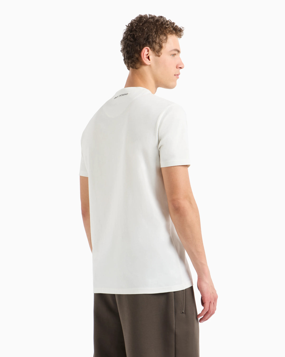 Regular fit T-shirt with eagle embroidery in ASV jersey