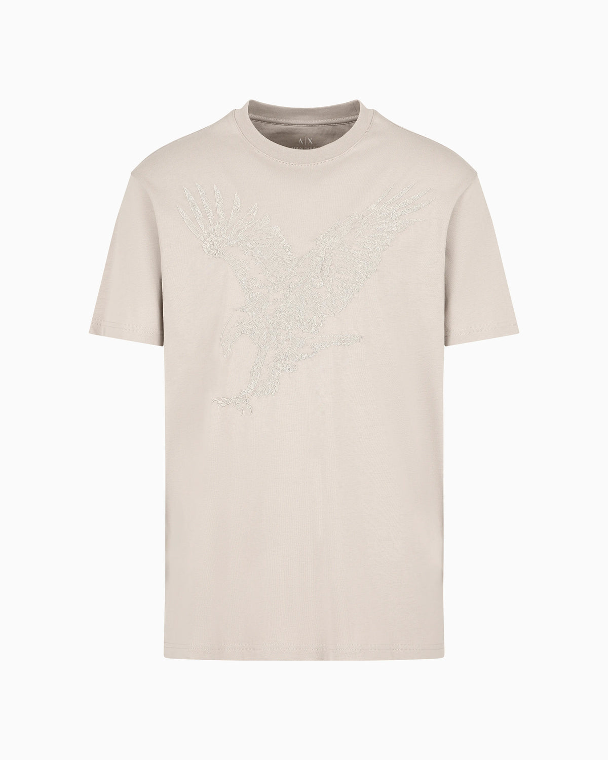 Regular fit T-shirt with eagle embroidery in ASV jersey